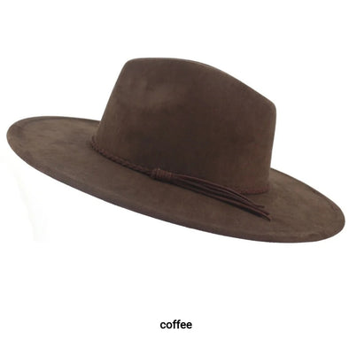 Coffee Suede Women Hat