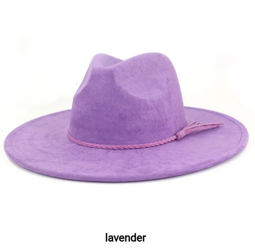 Light Purple Suede Hat