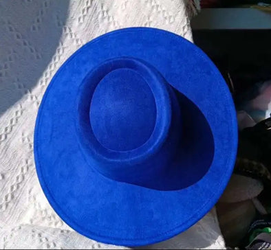 Royal Blue Suede Hat