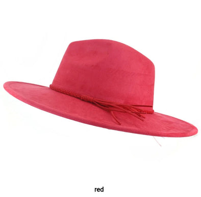 Red Suede Women Hat