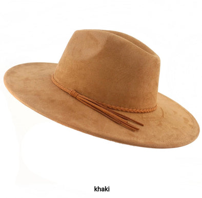 Khaki Suede Women Hat
