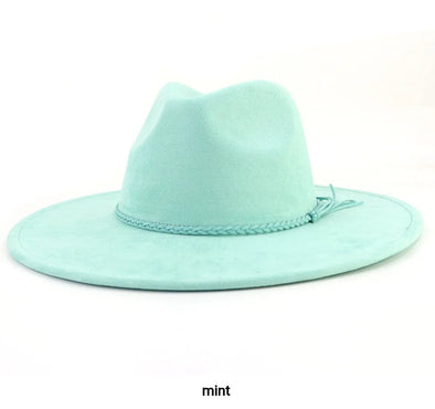 Mint Green Suede Hat