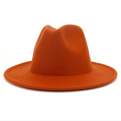Pumpkin Orange Fedora