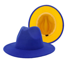 Royal Blue/ Mustard FEDORA