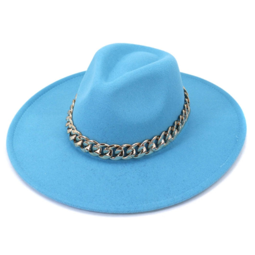 Wide Sky Blue Hat Sale