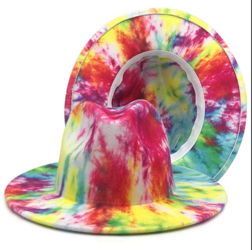 Tie dye Fedora