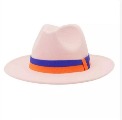 Watermelon + belt Fedora