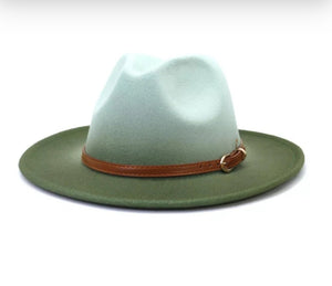 Ombre Mint Green Fedora