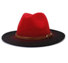 Red Ombre Fedora