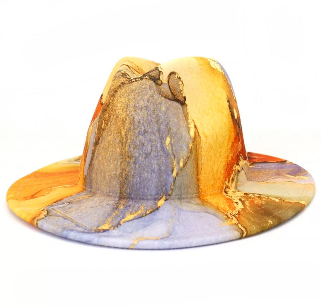 Yellow Marble L/XL Hat