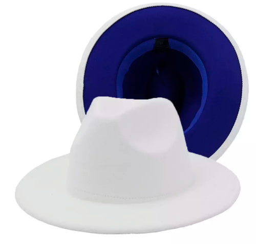 White + Blue Fedora